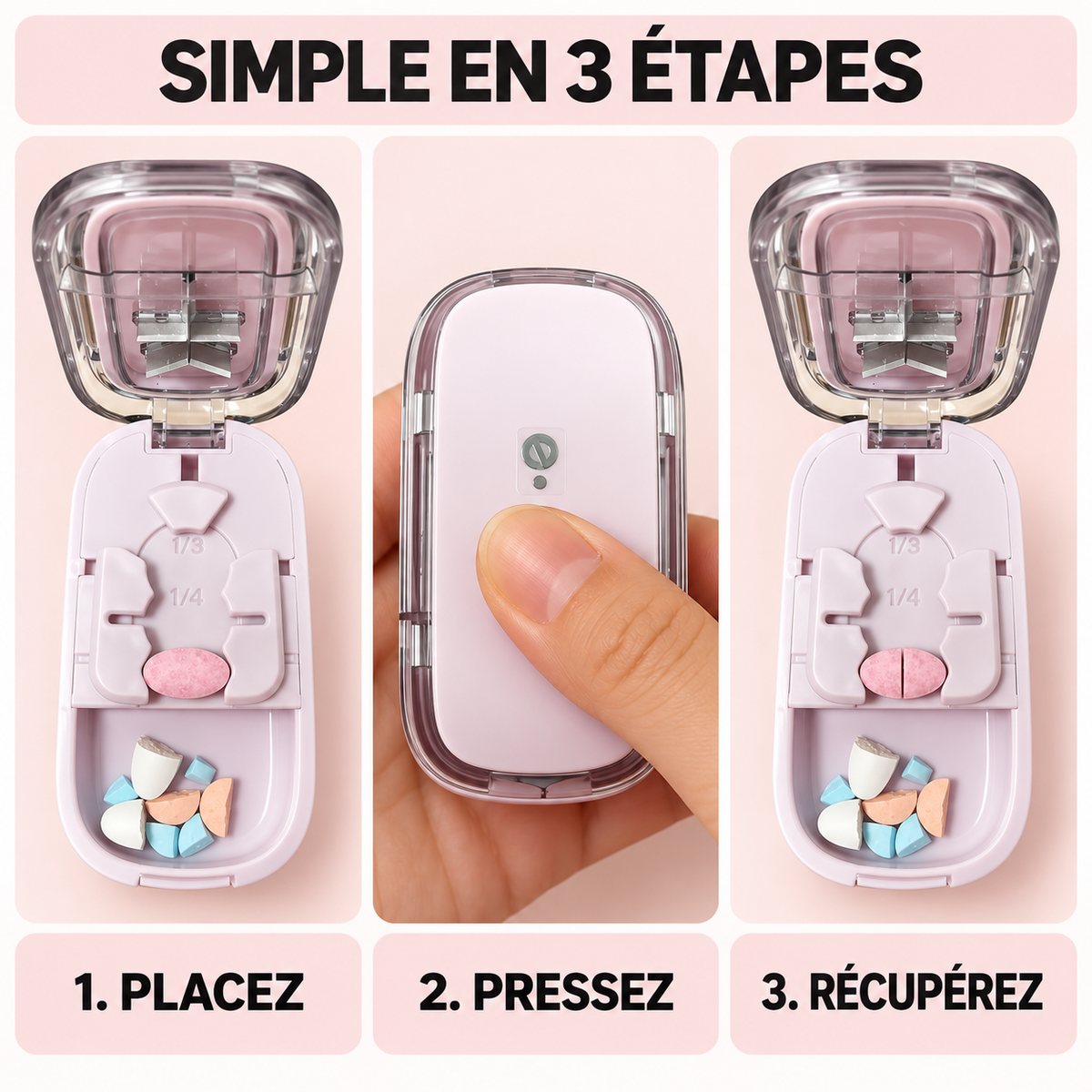 MonCacheton Coupez vos comprimés simplement